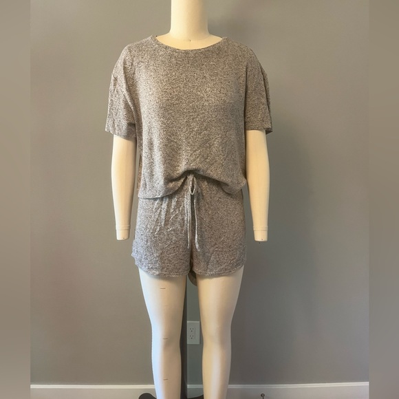 Knit Short and Tee Lounge Set - Picture 1 of 5